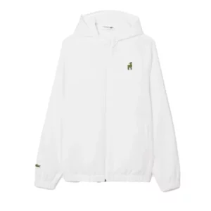 LaCoste X Novak The Goat White Jacket | La Coste Novak Jacket