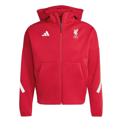 Mens Adidas Liverpool FC Z.N.E. Anthem Red Jacket