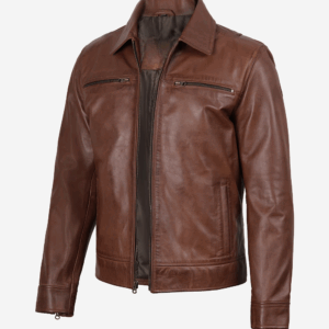 Men's Lambskin Brown Leather Jacket