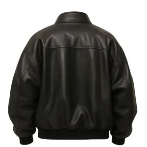 Men’s Premium Black Bomber Oversized Jacket