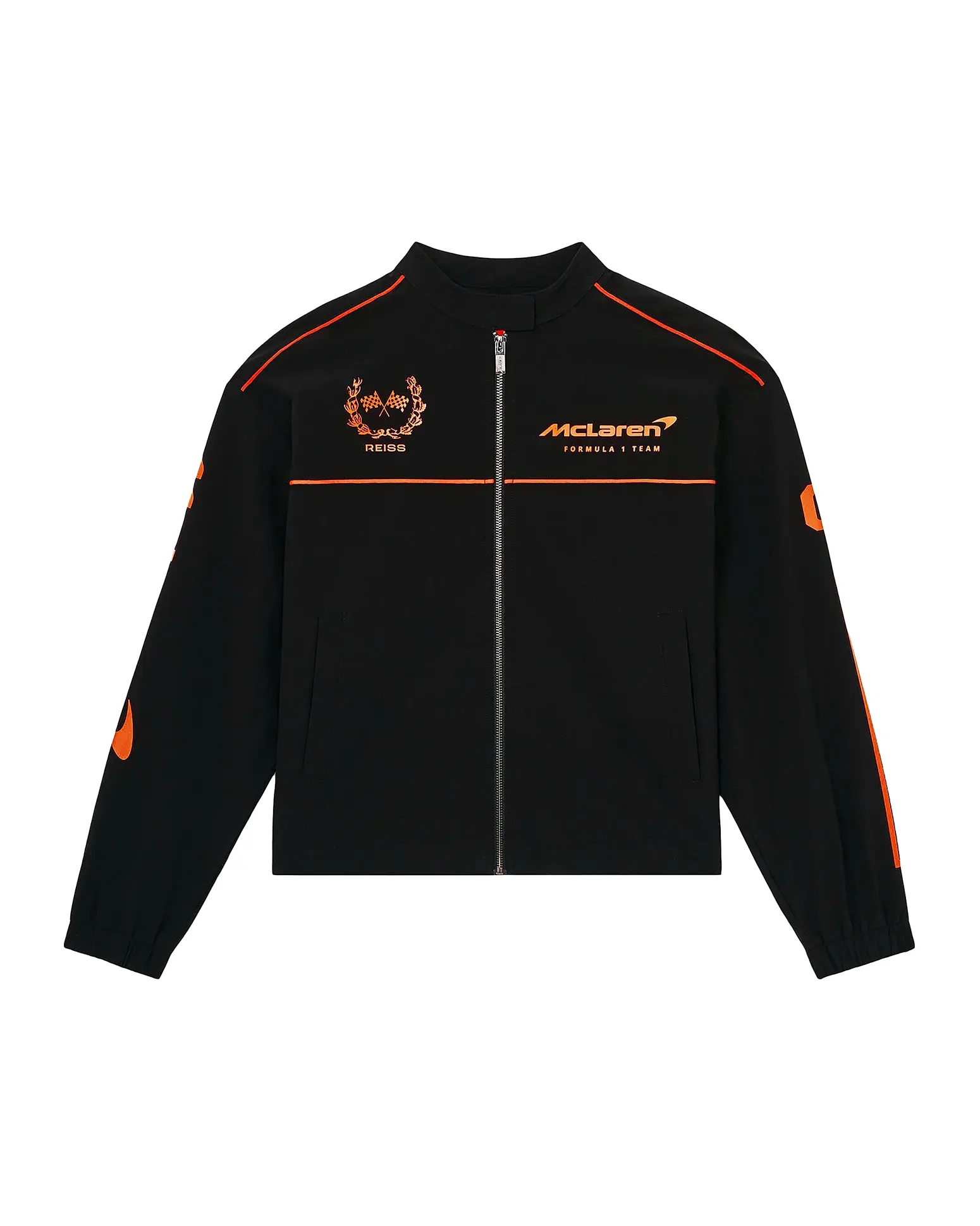 Reiss x McLaren Black Wanden Jacket | McLaren Black Jacket