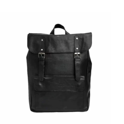 Nomad Black Vintage Leather Backpack