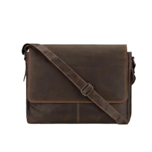 Richmond Messenger Dark Brown Leather Bag