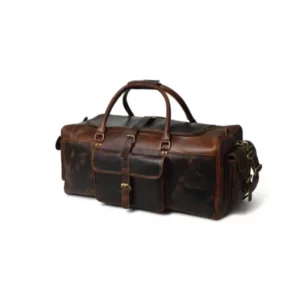 The Stellan Buffalo Duffel Brown Leather Bag