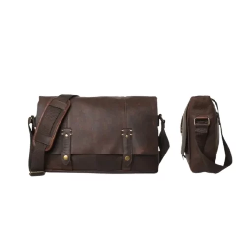 Roosevelt Leather Laptop Messenger Bag