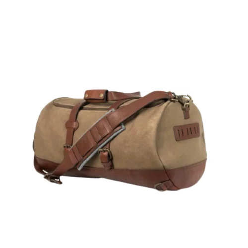 Dakota Reserve Waxed Canvas Duffle Leather Bag
