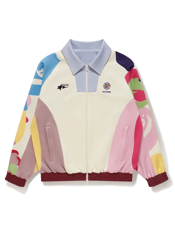 レディースウェア BAPE KIDSUPER PATCHWORK TRACK JACKET Bape x Kidsuper Patchwork Track Jacket | the genuine leather