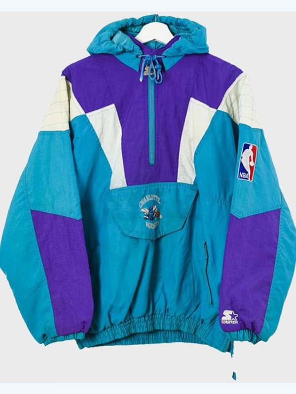 【激レア】STARTER NBA Hornets 90s アノラックパーカー M Charlotte Hornets Starter Jacket | NBA Windbreaker Jacket