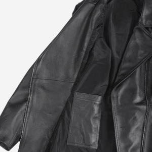 Clarissa Womens Black Peplum Leather Jacket