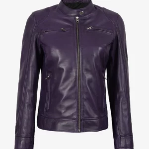 Dodge Womens Real Lambskin Leather Jacket