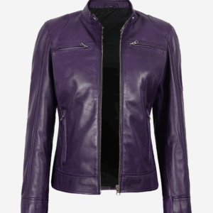 Dodge Womens Real Lambskin Leather Jacket
