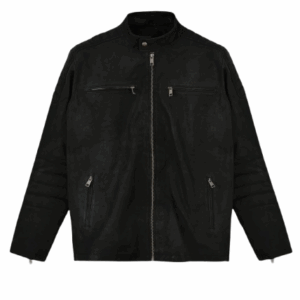 Mans Scott Adkins Accident Black Leather Jacket