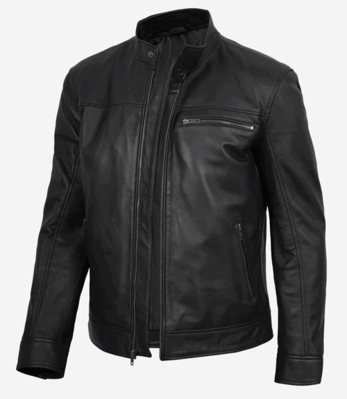 Men's Bickford Black Leather Jacket