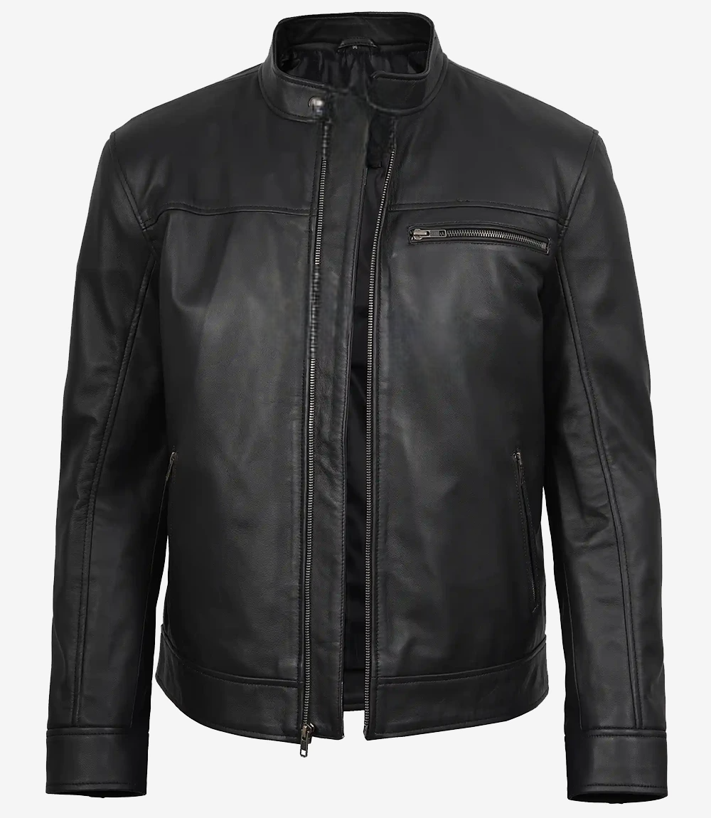 Men's Bickford Black Leather Jacket