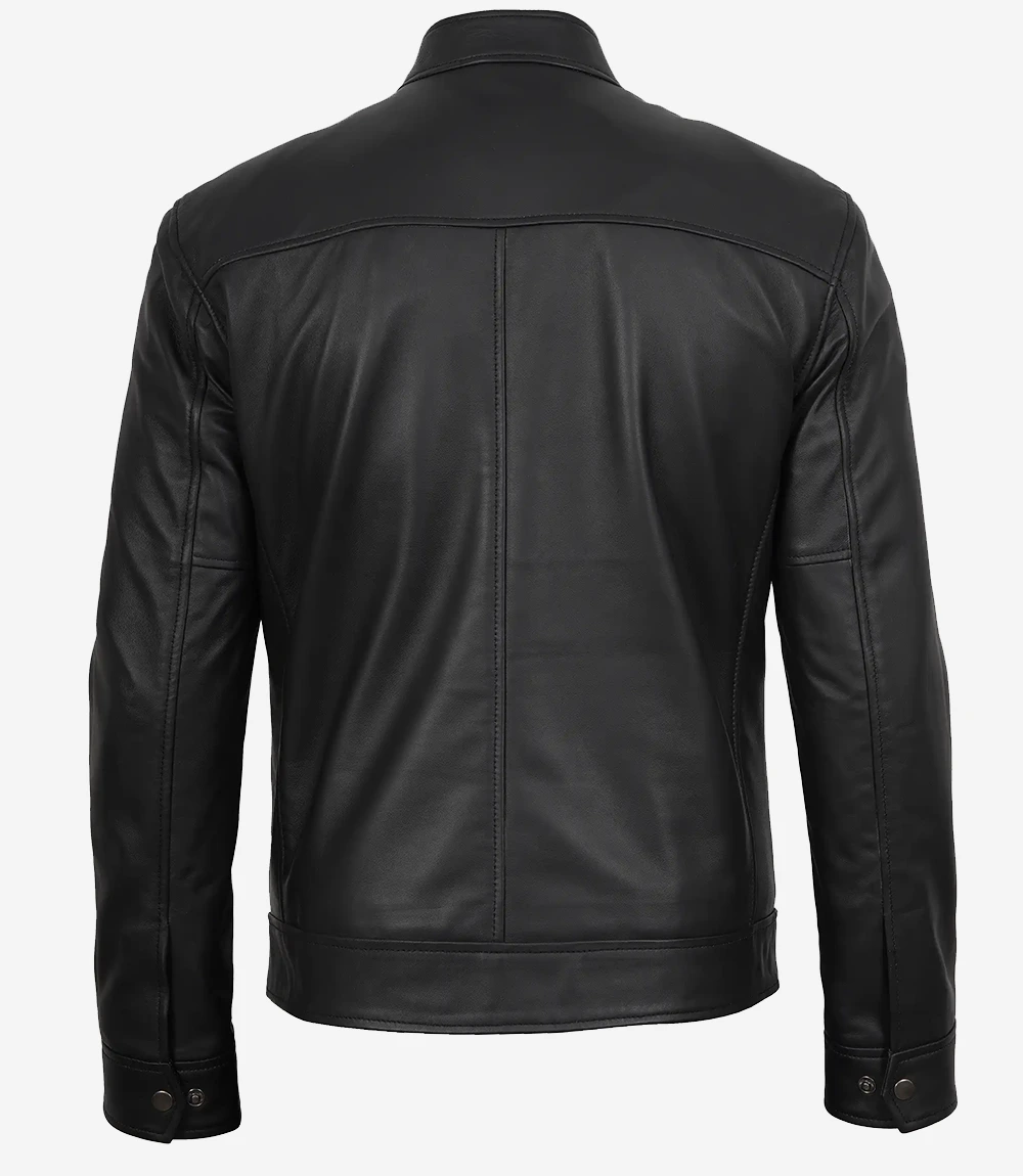 Men's Bickford Black Leather Jacket