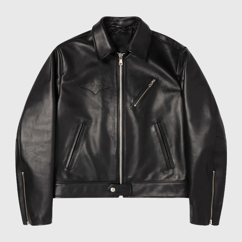 Biker Leather Jacket | Black Europe Jacket