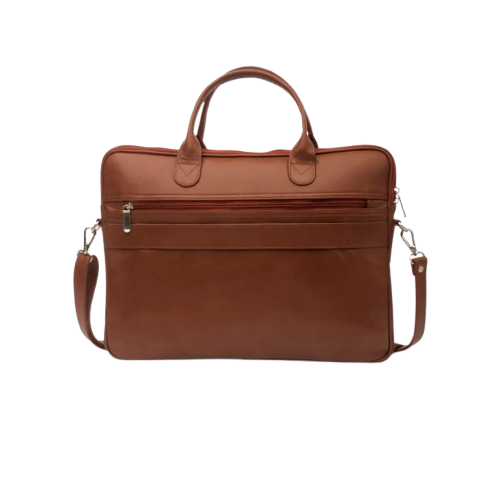 Parker Slim Tan Leather Laptop Bag