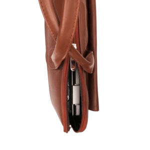 Parker Slim Tan Leather Laptop Bag