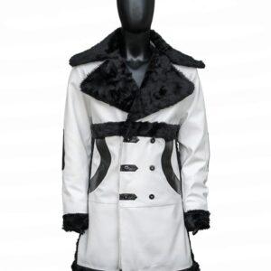 Seth Rollins RAW White Leather Coat