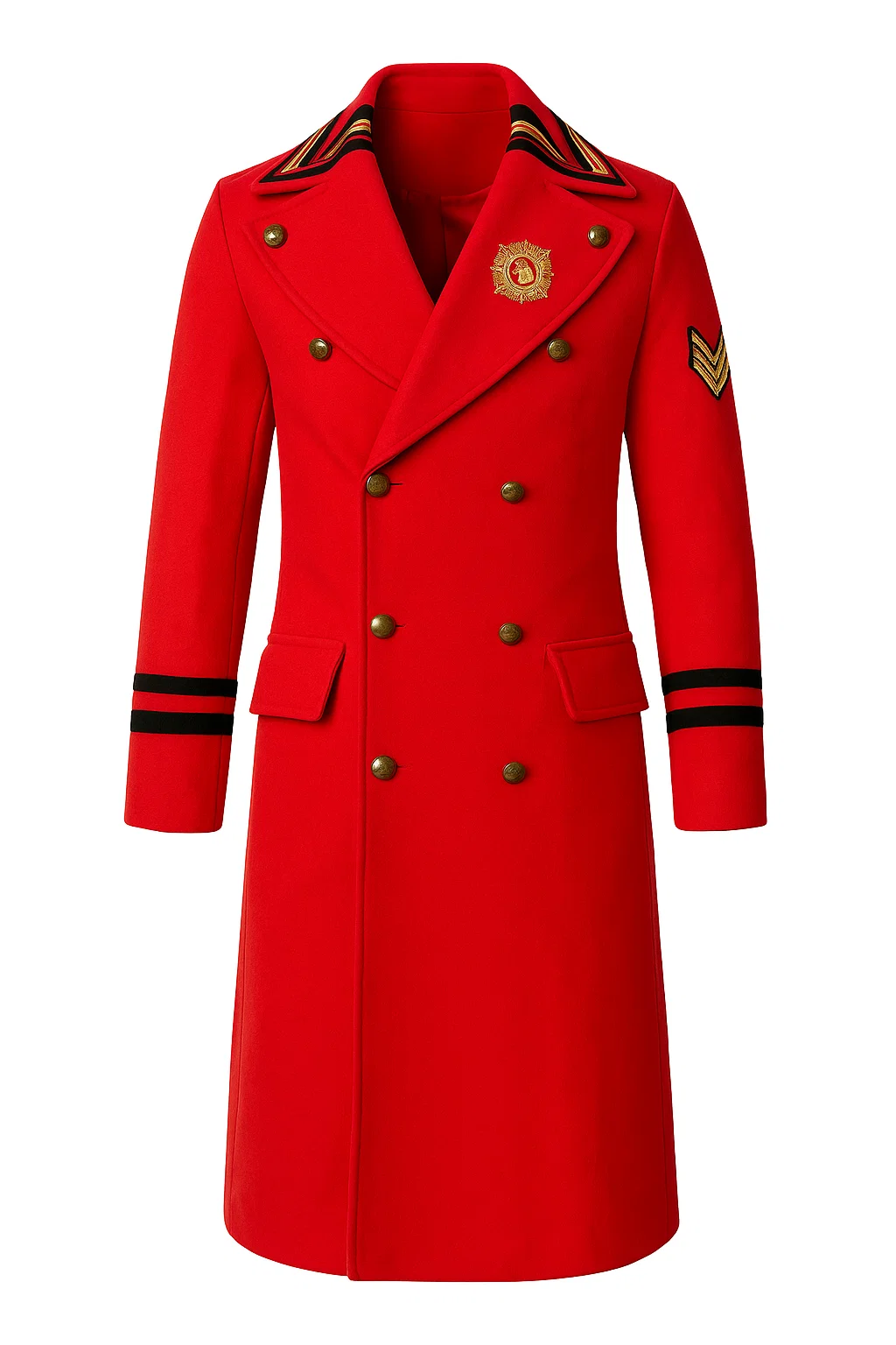 WWE Seth Rollins Wool Red Coat