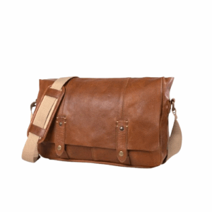 Walker Brown Leather Messenger Bag