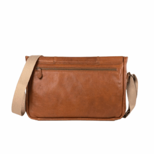 Walker Brown Leather Messenger Bag