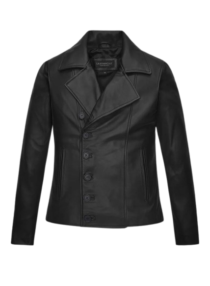 Womens Emma Stone Black Leather Jacket