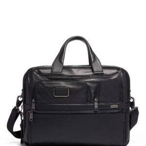 American Expandable Organizer Leather Laptop Bag