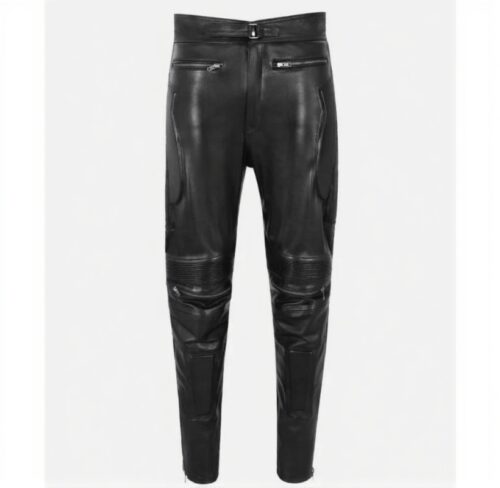 Limo Padded Biker Black Leather Pant