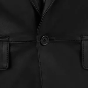 Men's Black Pure Leather Suits