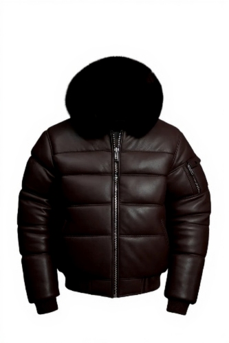 Men’s Aspen Leather Bubble Bomber Jacket