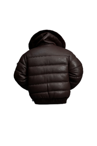 Men’s Aspen Leather Bubble Bomber Jacket