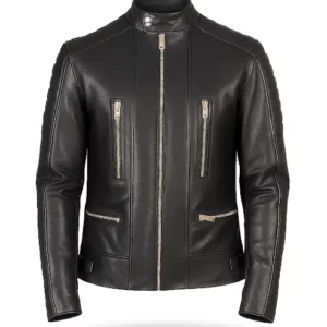 Men’s Black Biker Leather Jacket