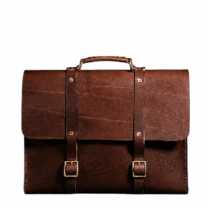 Men's Brown Leather Barbour Laptop Bag