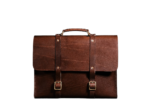 Men's Brown Leather Barbour Laptop Bag