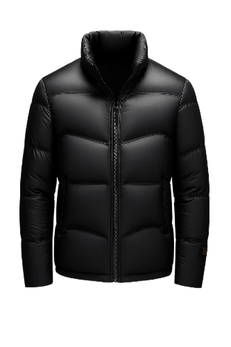 Mens Lorne Gloss Down Black Puffer Jacket