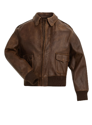 Mens Premium A2 Flight Bomber Leather Jacket |