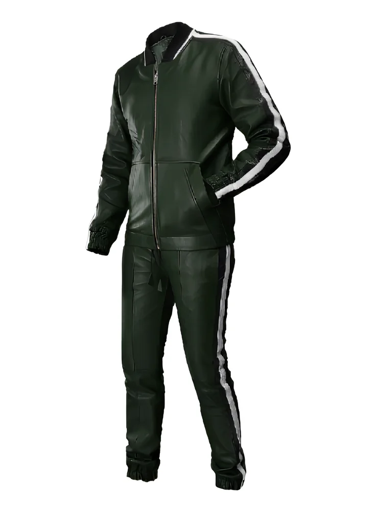 Nick Jonas MTV Leather Jacket and Pants Set