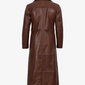 Men's Full Length Leather Duster Coat