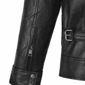 Mens Resident Evil Leon Kennedy Black Leather Jacket