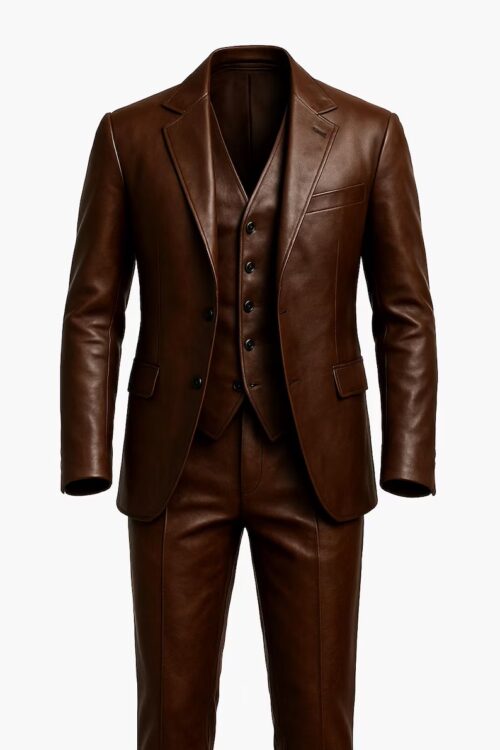 Jim Morrison Black Leather Jacket and Pants Set