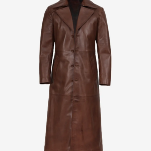 Men's Full Length Leather Duster Coat