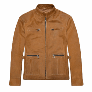 Men's Martin Lawrence Brown Leather Jacket