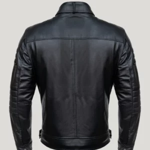 Men’s Motorcycle Black Leather Jacket