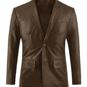Mens Scottish Brown Leather Suit