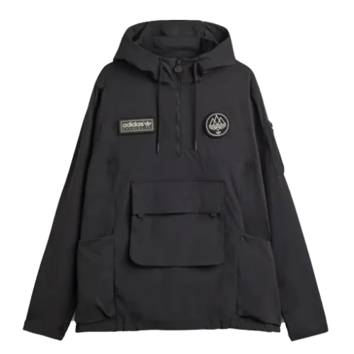Adidas SPZL FC Smock Black Jacket | Adidas Black Jacket