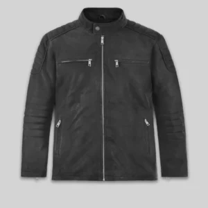 Men Scott Adkins Accident Man Leather Jacket