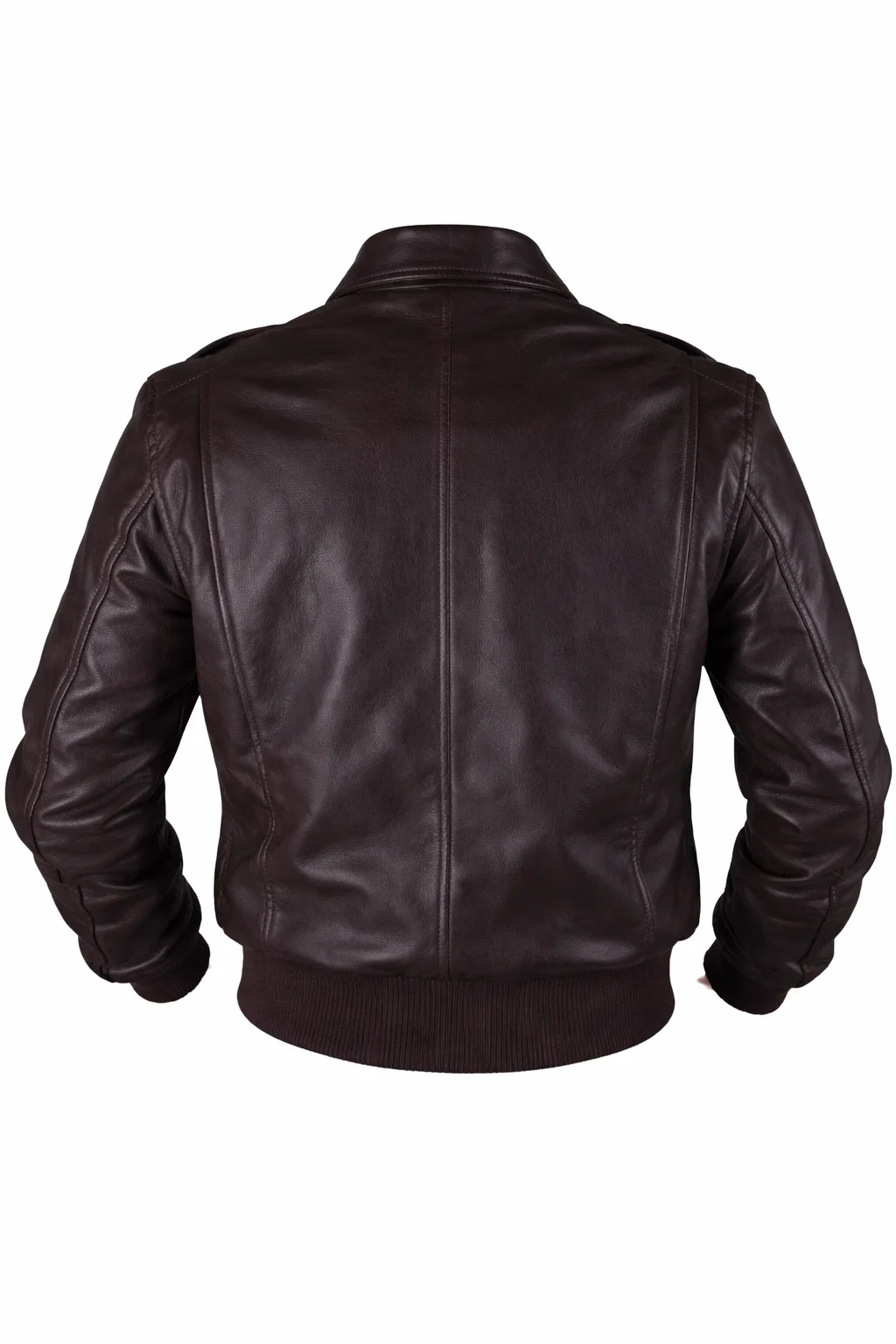 Mens Air Force A-2 RAAF Flight Dark Brown Leather Jacket