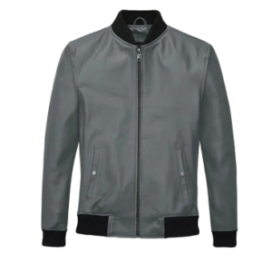 Men's Gray Tom Cruise Leather Jacket
