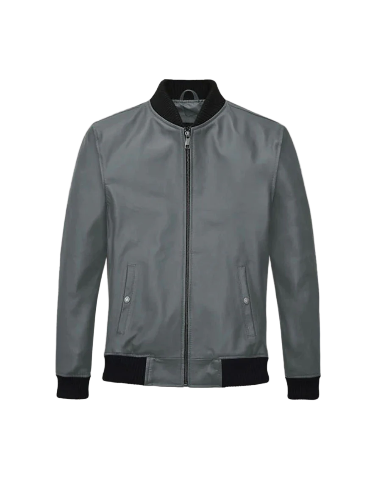 Men's Gray Tom Cruise Leather Jacket
